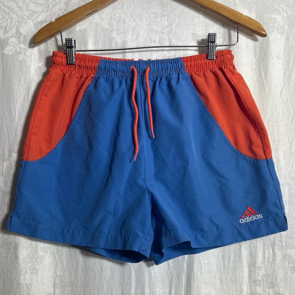 adidas Blue and Red Athletic Shorts